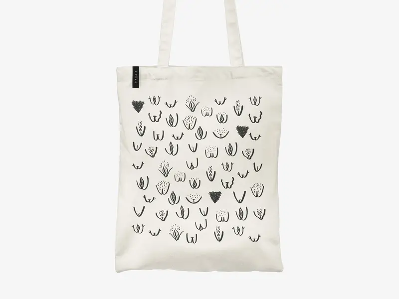 Tote Bag VulvarinesTYPEALIVE®