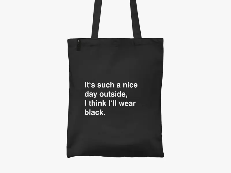 Tote Bag Wear Black TYPEALIVE®