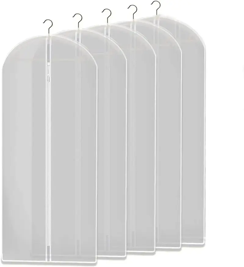 Transparante kledinghoezen – set van 5 (koop 1, krijg 1 GRATIS)