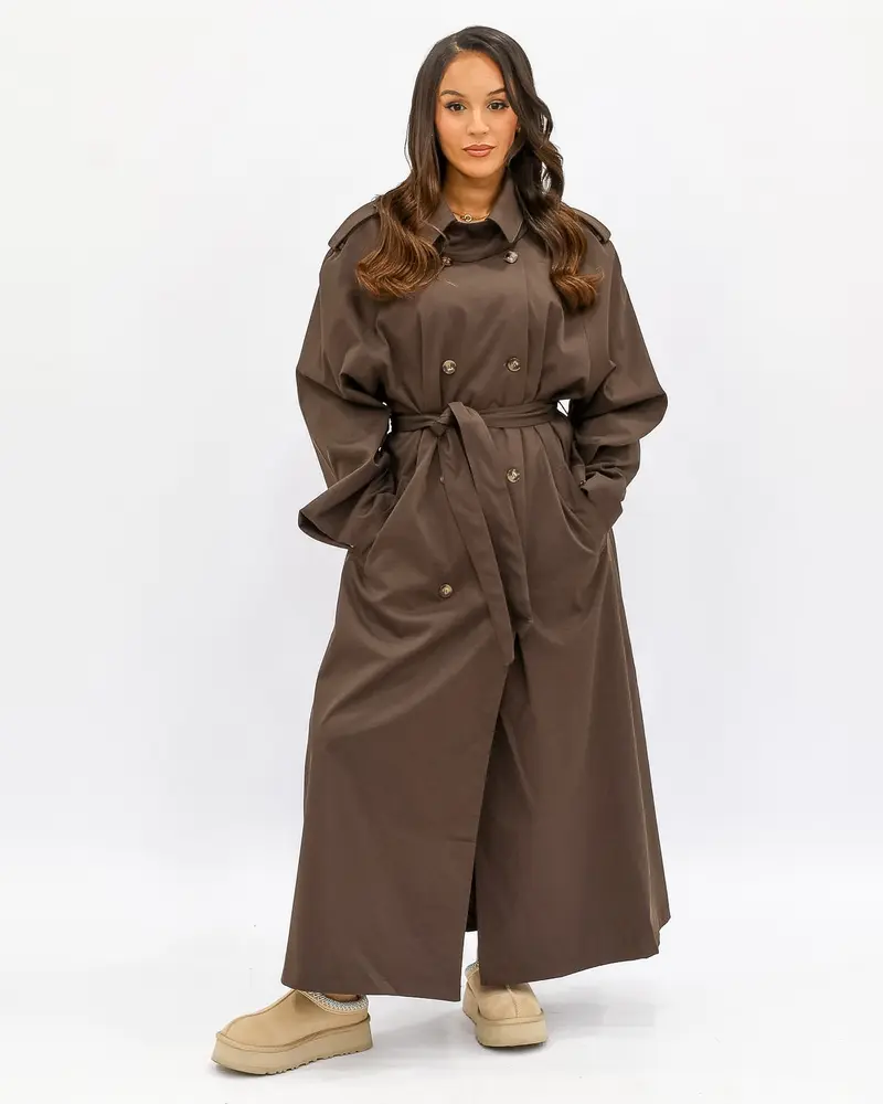 Trench long marron
