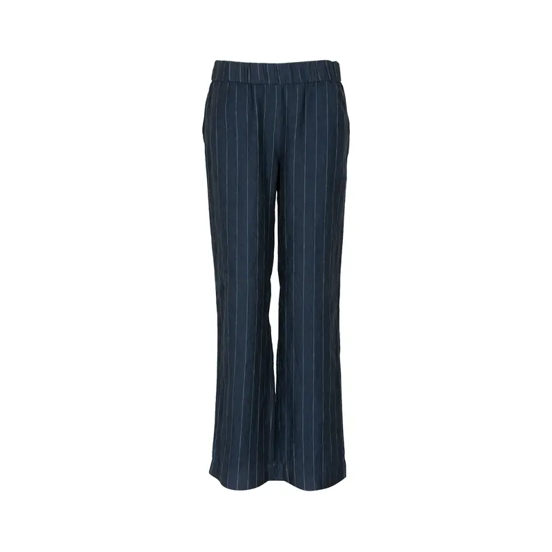 Trousers linen stripe