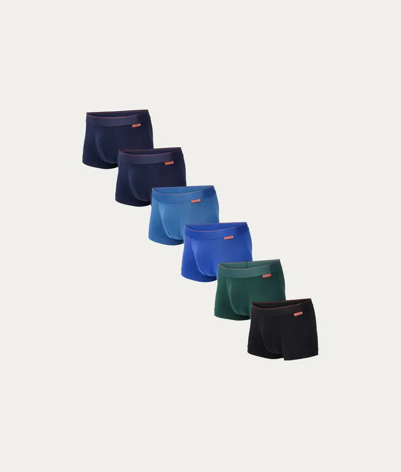 Trunks - Blauwtinten & Donkere tinten (6-pack)