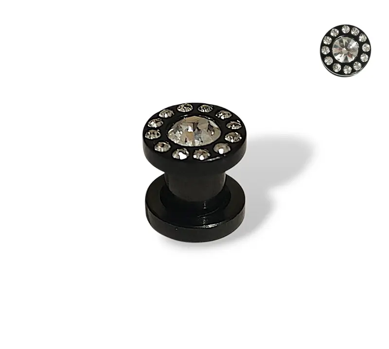 Tunnel Zwart Zirconia Plug – Chirurgisch Staal