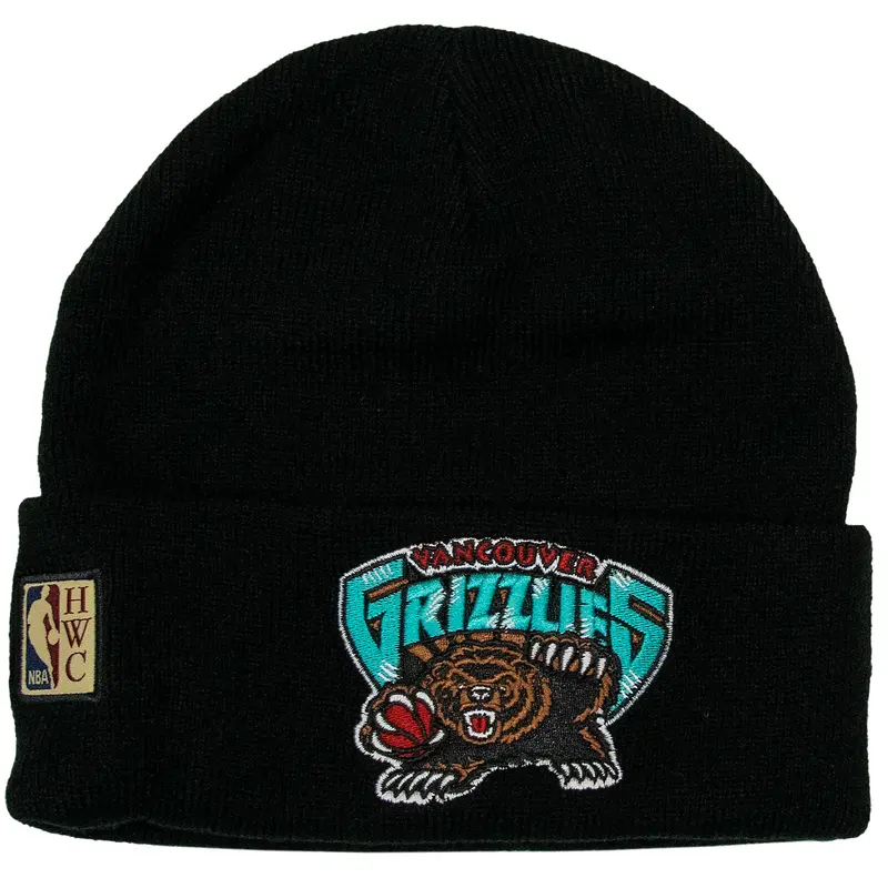 Vancouver Grizzlies NBA Embroidered Logo Beanie Mitchell & Ness
