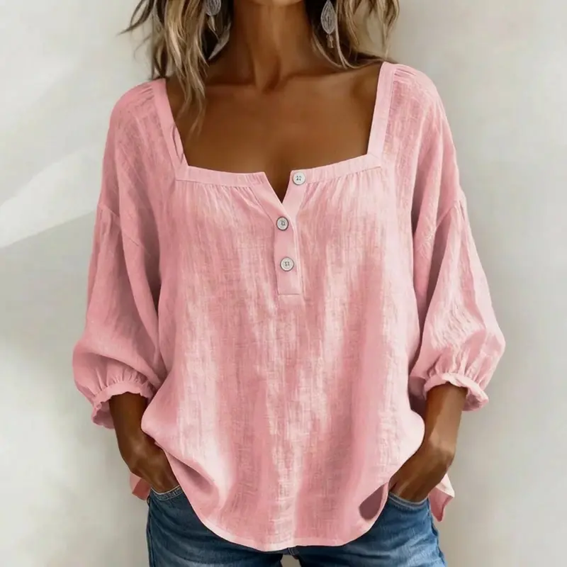 Vierkante Hals Blouse