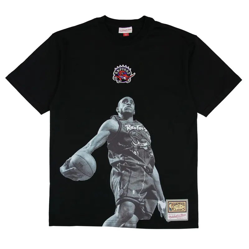 Vince Carter Toronto Raptors NBA Player Tee Mitchell & Ness Black