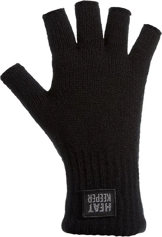 Vingerloze Handschoenen Unisex Zwart