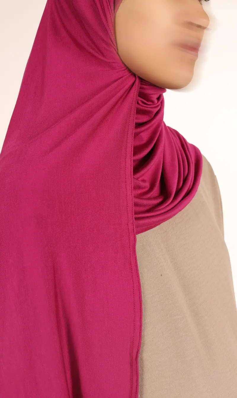 Viscose Instant Hijaab FNR - Fuchsia
