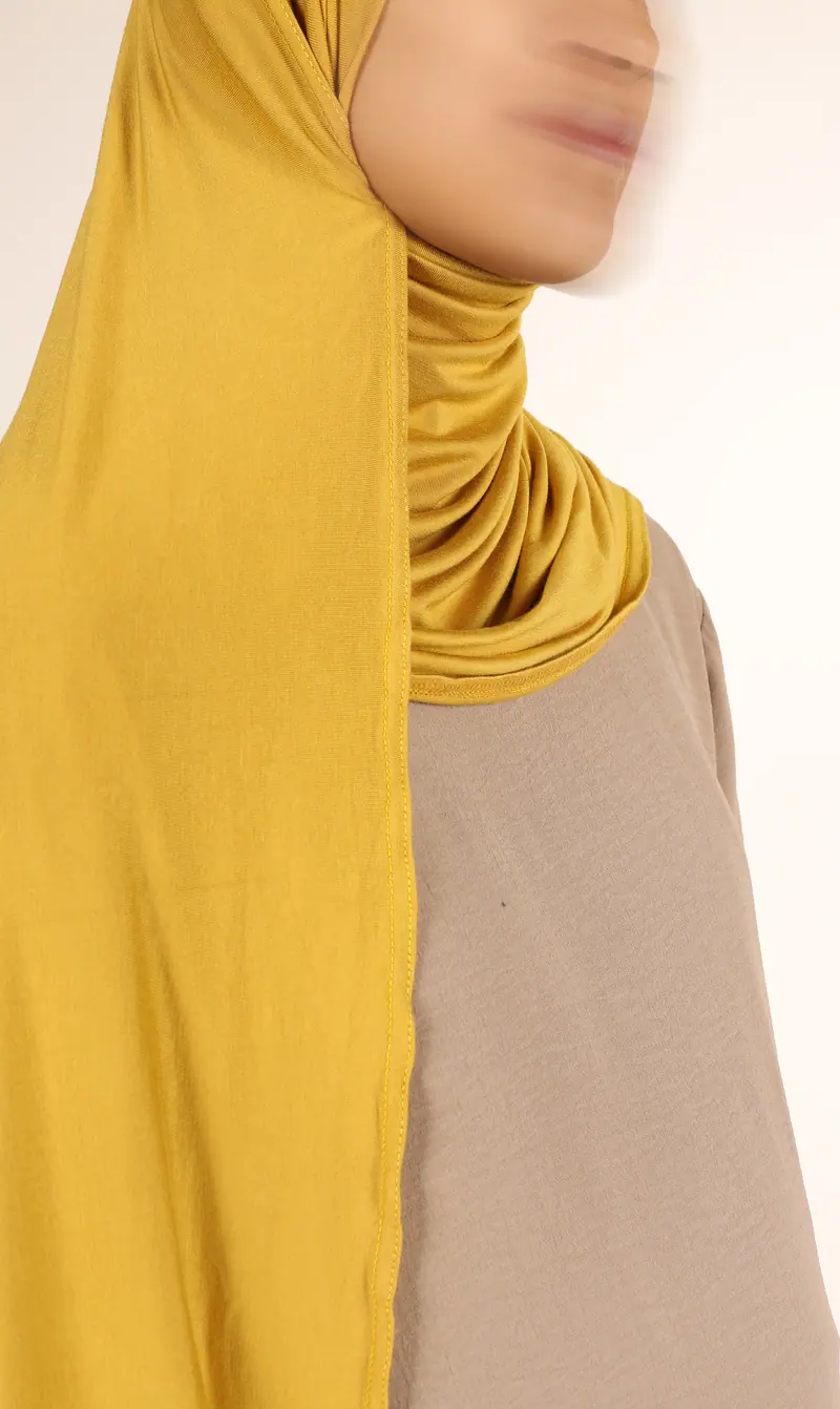 Viscose Instant Hijaab FNR - Mustard