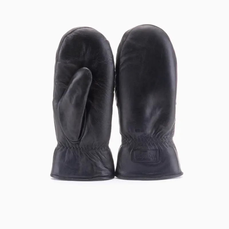 Wanten Dames Leather Black