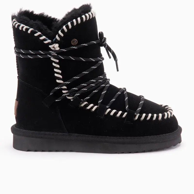Waturra Dames Suède Lace Boot Black
