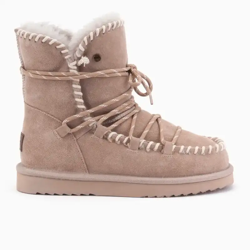 Waturra Dames Suède Lace Boot Taupe