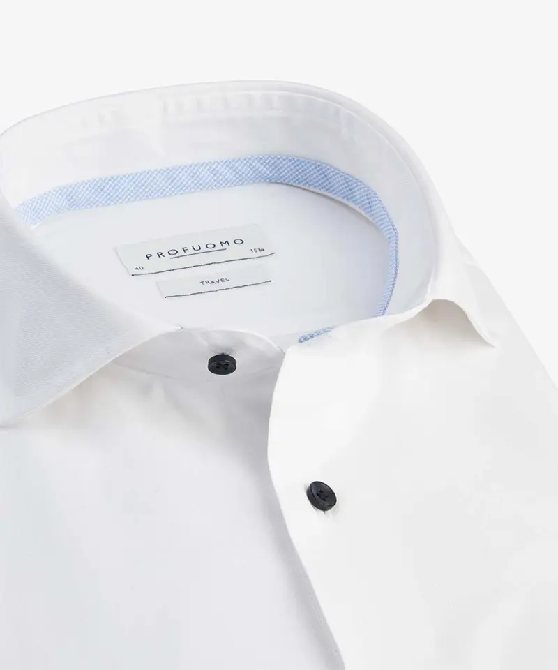 White cotton slim fit shirt Profuomo - PPUH30017A