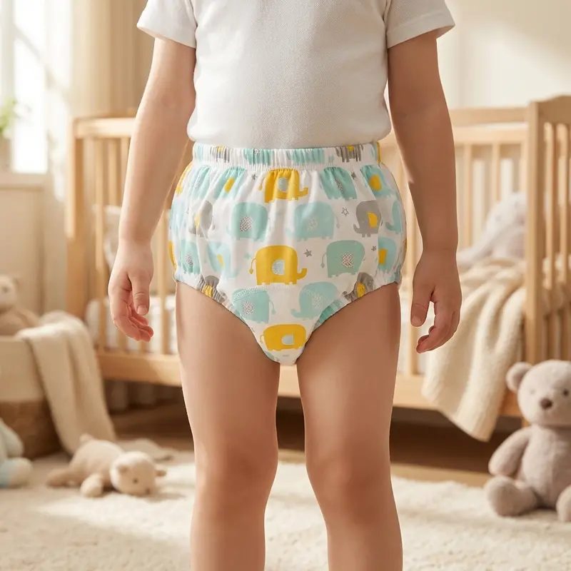 Wiederverwendbare 6-lagige babytrainingsschoen uit Baumwolle