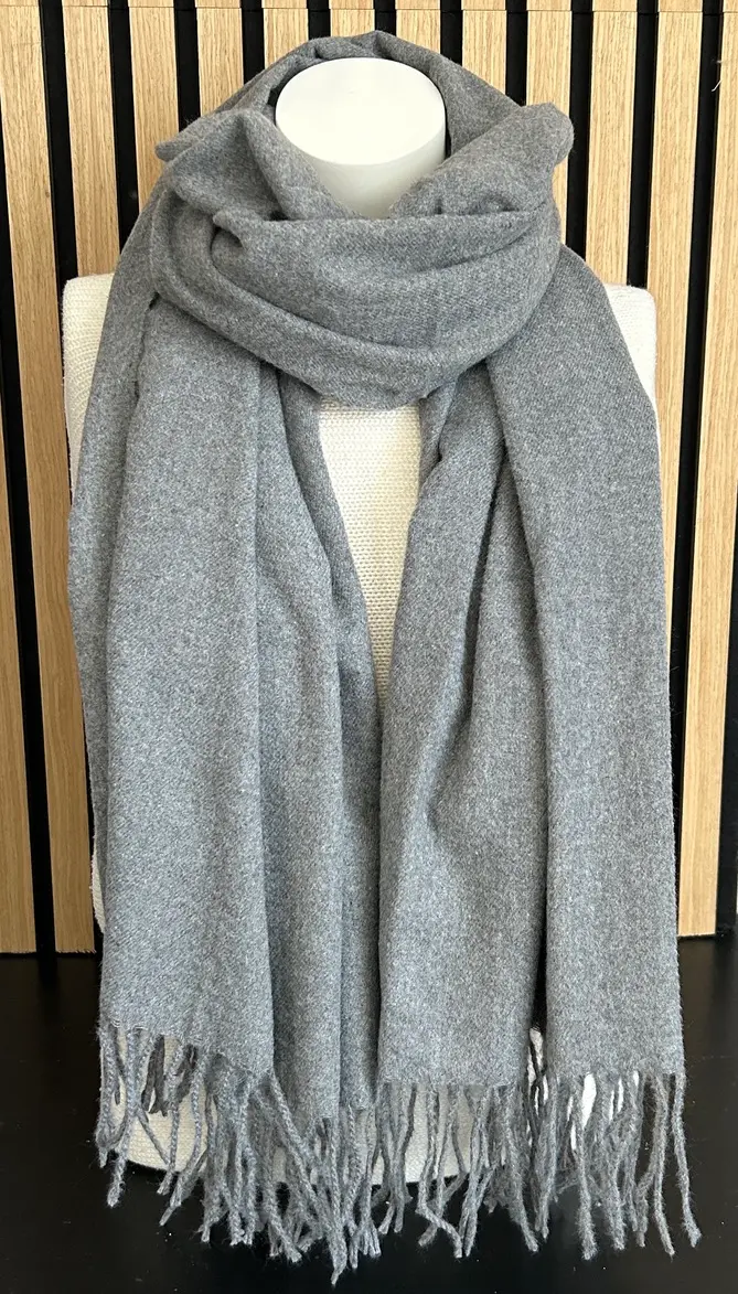 Wintersjaal grijs