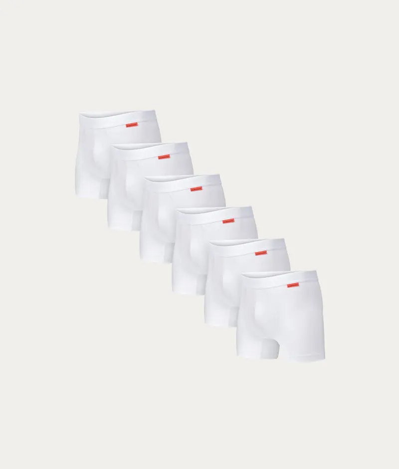 Witte Boxershort Chalk White (6-pack)