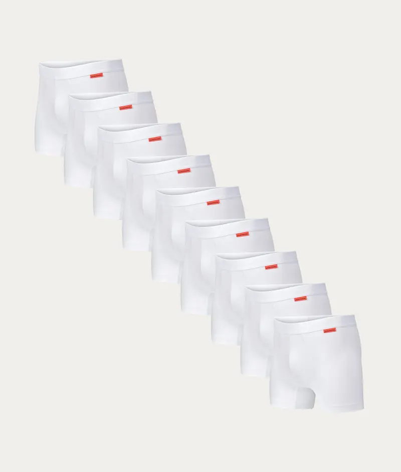 Witte Boxershorts Chalk White (9-pack)