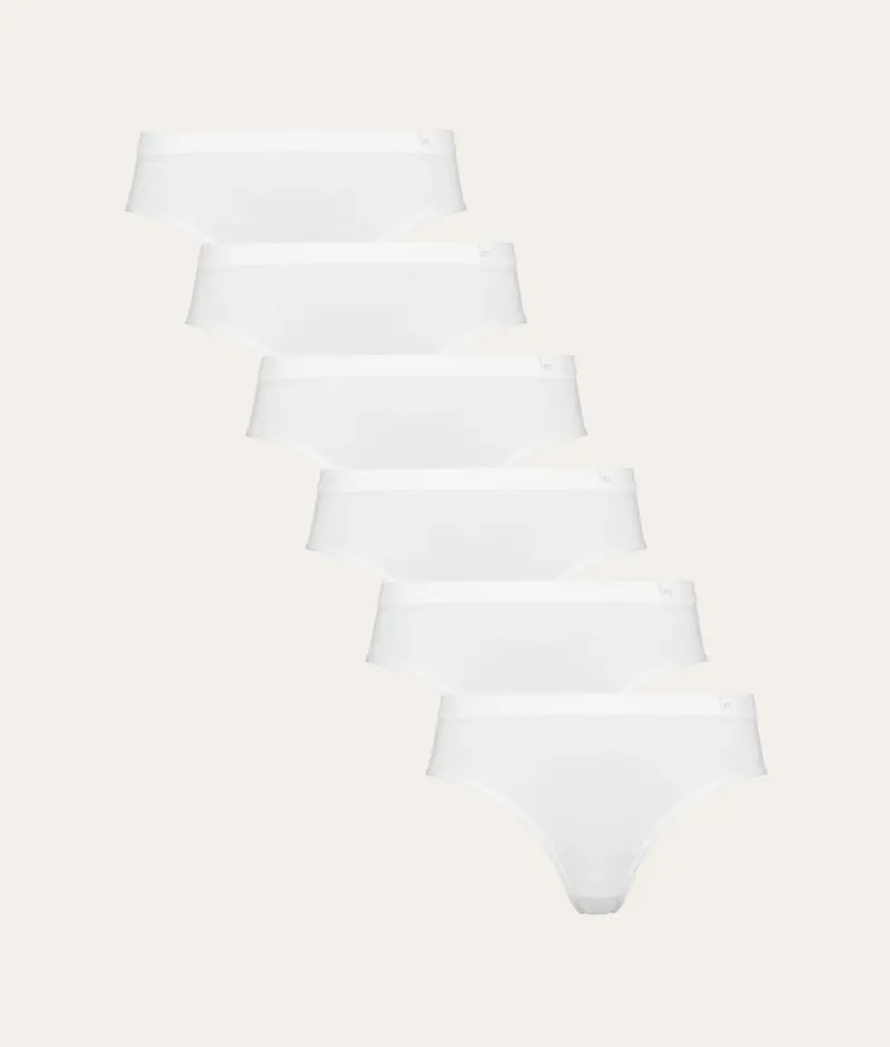 Witte Dames Slip Chalk White (6-pack)
