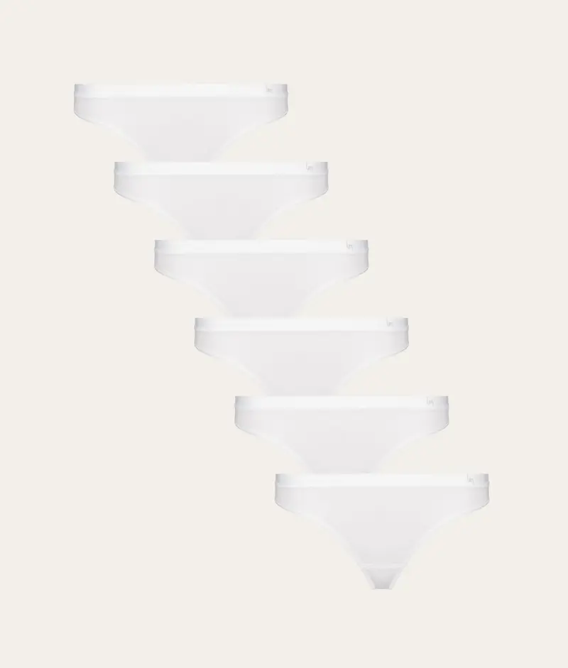 Witte String Chalk White (6-pack)