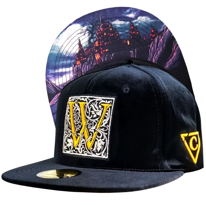 Wizard School Snapback - Black Velvet