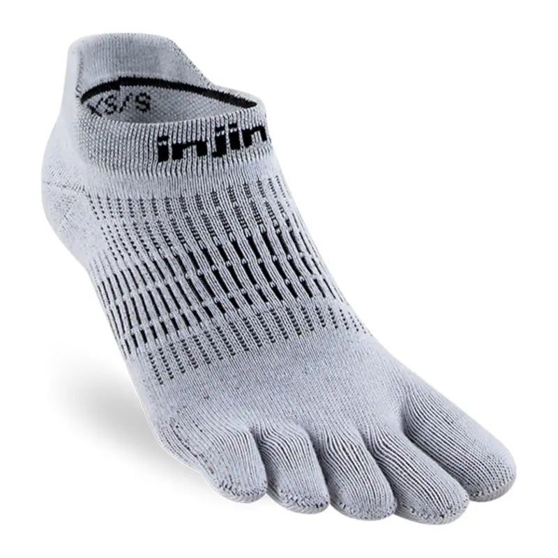 Women's Run Lightweight No-Show Coolmax Gray
