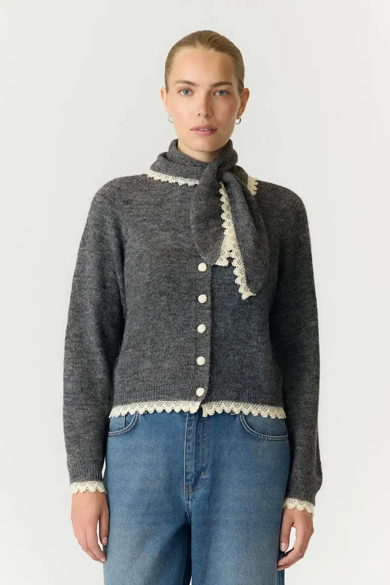 Yasmillie Gebreide Sjaal Cardigan | YAS