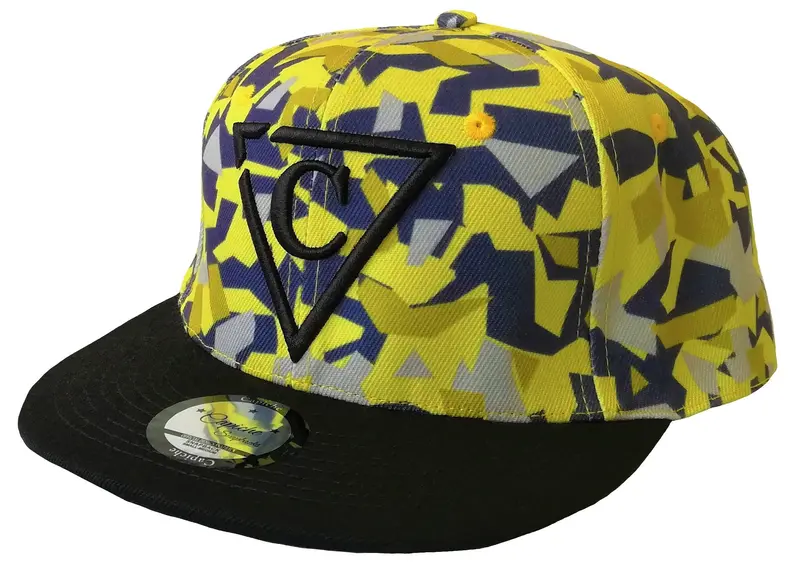 Yellow Polygon Snapback