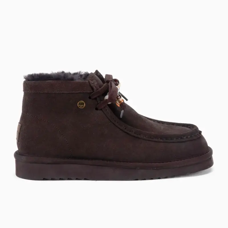 Yeppoon Dames Suède Boot Beads Choco
