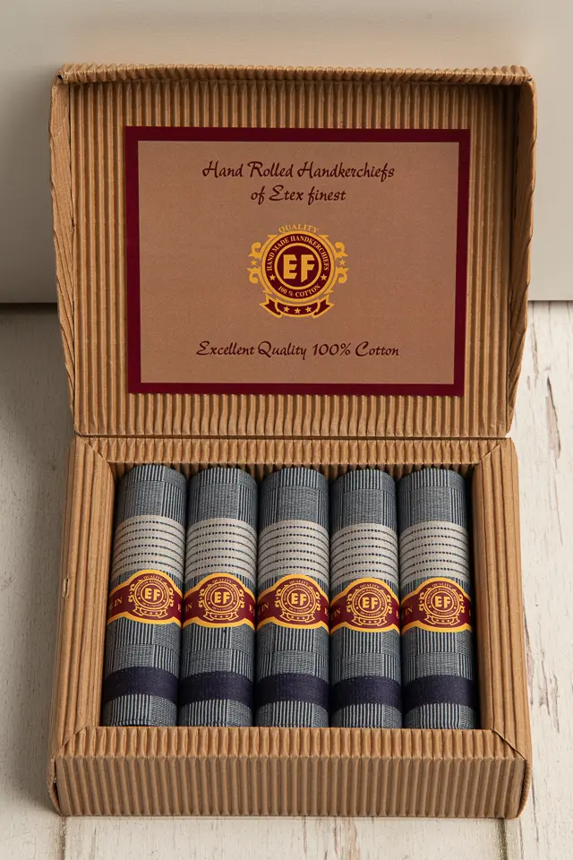 Zakdoeken ETEX geschenkdoosje - 5 stuks - M62 E2