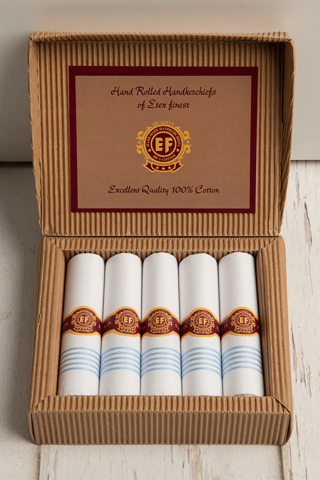 Zakdoeken ETEX geschenkdoosje - 5 stuks - M62 H2