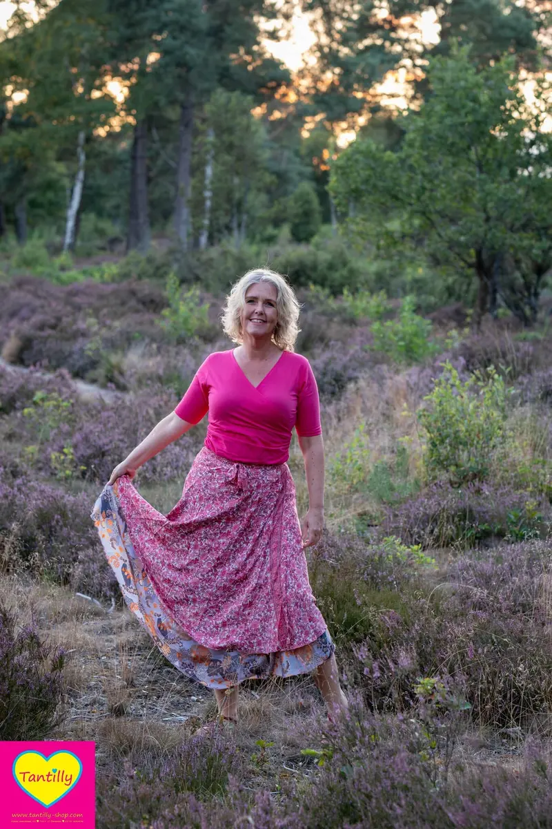 Zijden rok- uniek en dubbelzijdig! -Lucia