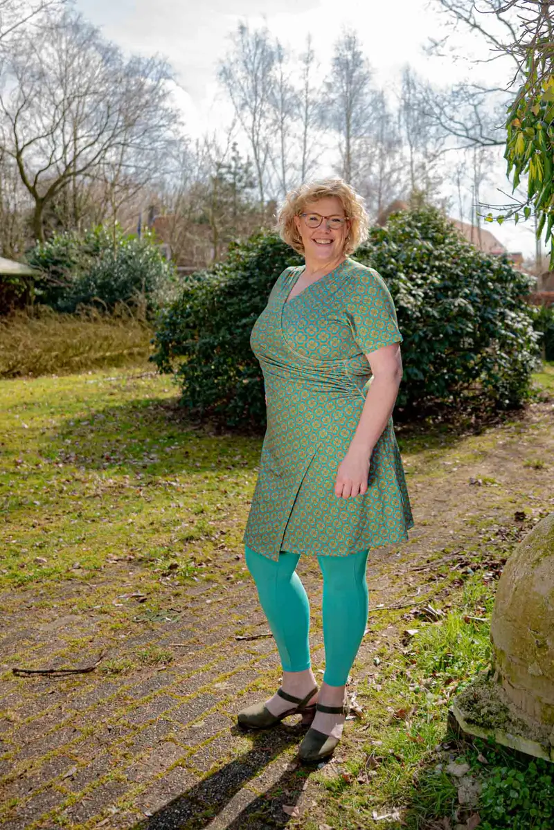 Zoe jurk -klavertje vier okergeel- zomer collectie