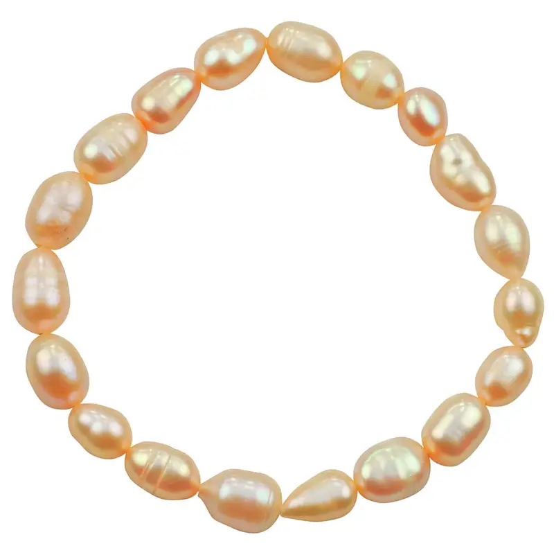 Zoetwater parel armband Bella Peach