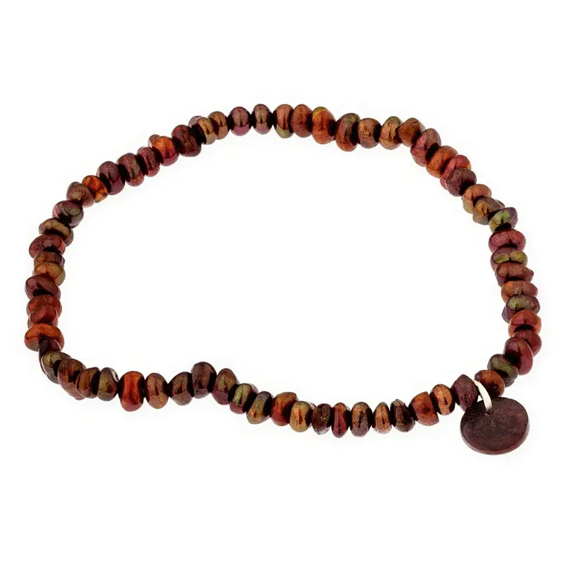 Zoetwater parel armband Biba Brown Nugget Pearl