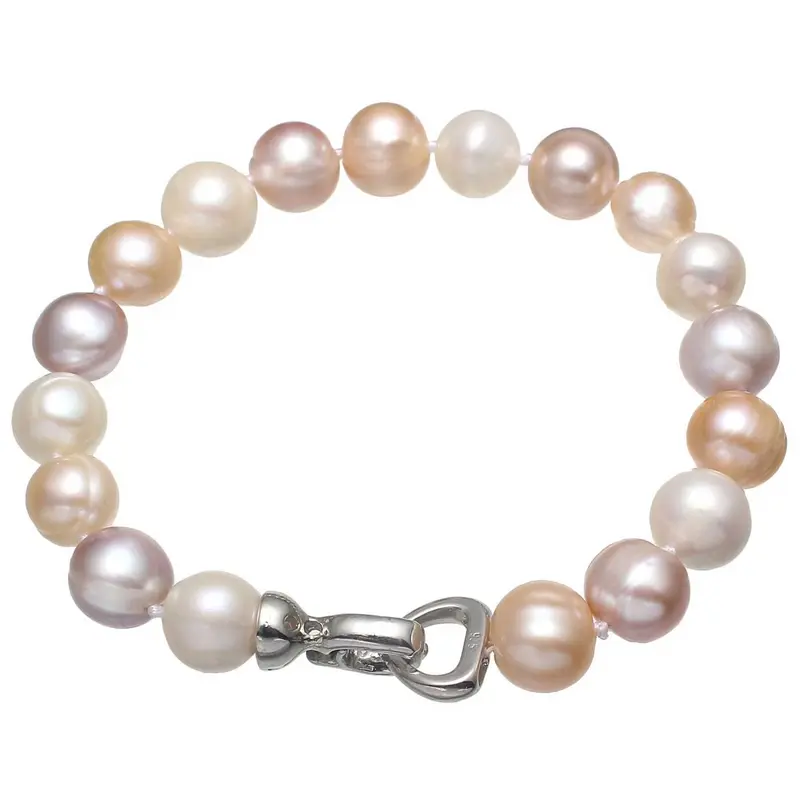 Zoetwater parel armband Big Bold Soft Colors