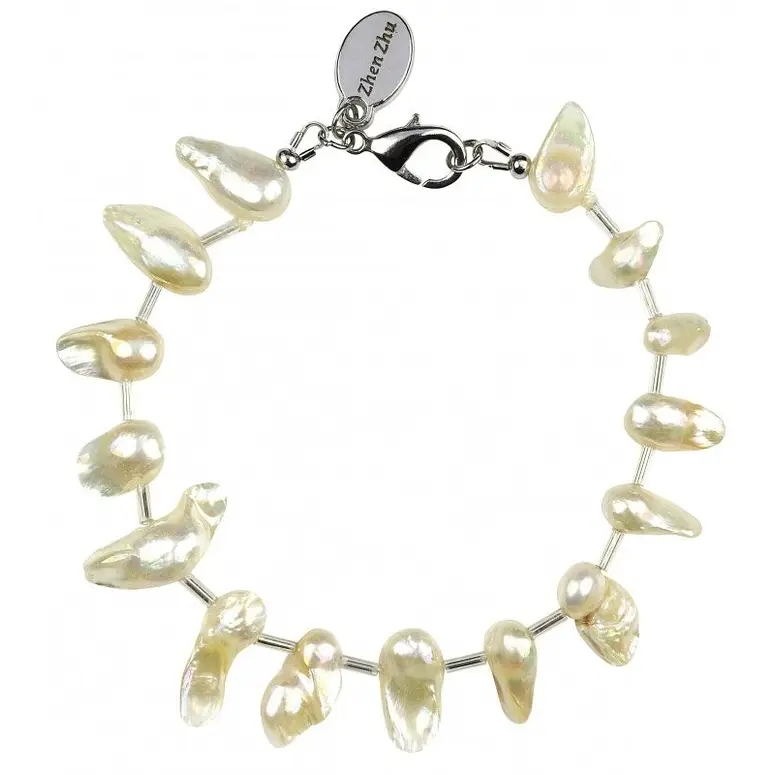 Zoetwater parel armband Blister Stick AB White
