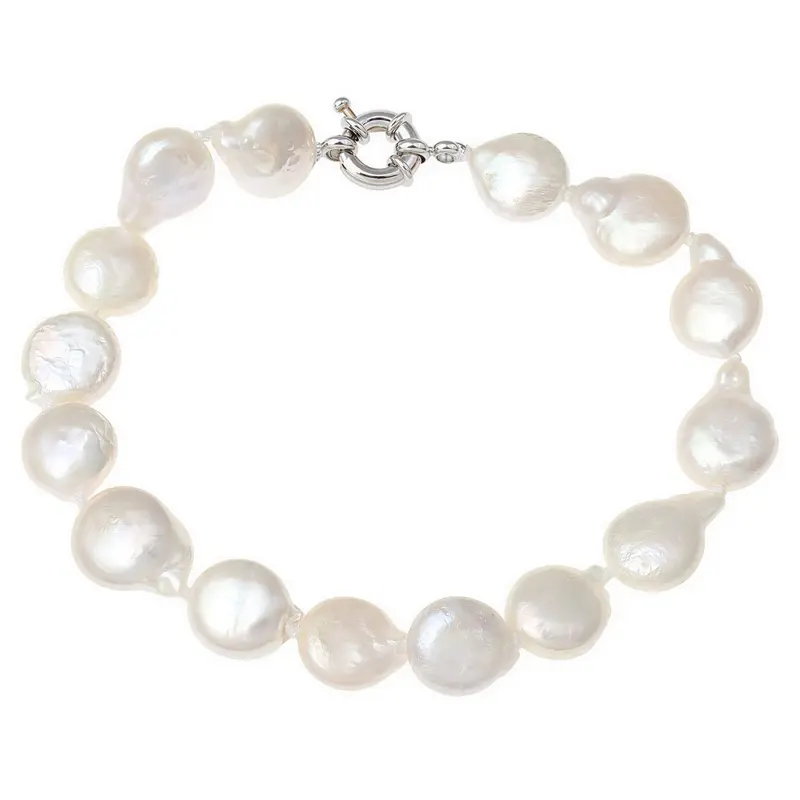 Zoetwater parel armband Little White Coin Pearl