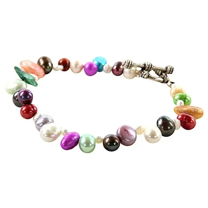 Zoetwater parel armband Sparkling Color Mini