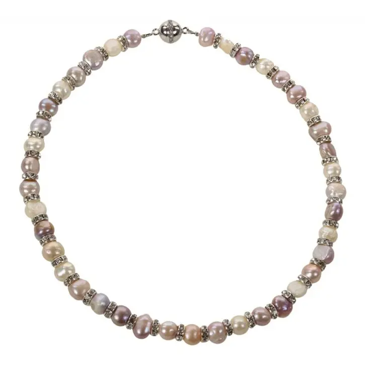 Zoetwater parelketting Bling Pearl Soft Colors