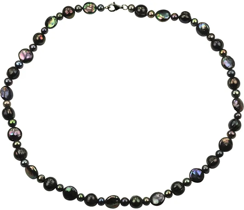 Zoetwater parelketting Peacoin