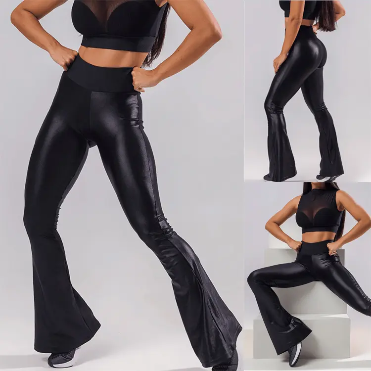 Zwarte flare legging